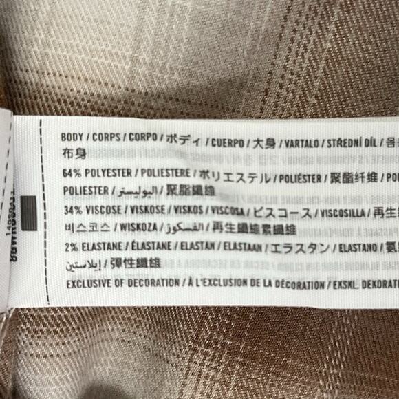 Abercrombie & Fitch Womens Plaid Oversized Flannel Shirt Size XS Pockets Country - Picture 9 of 10